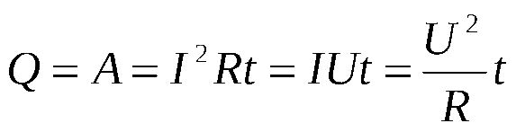 Закон Джоуля Ленца