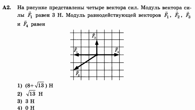 ЕГЭ по физике Задача А2