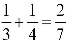 Сложение дробей